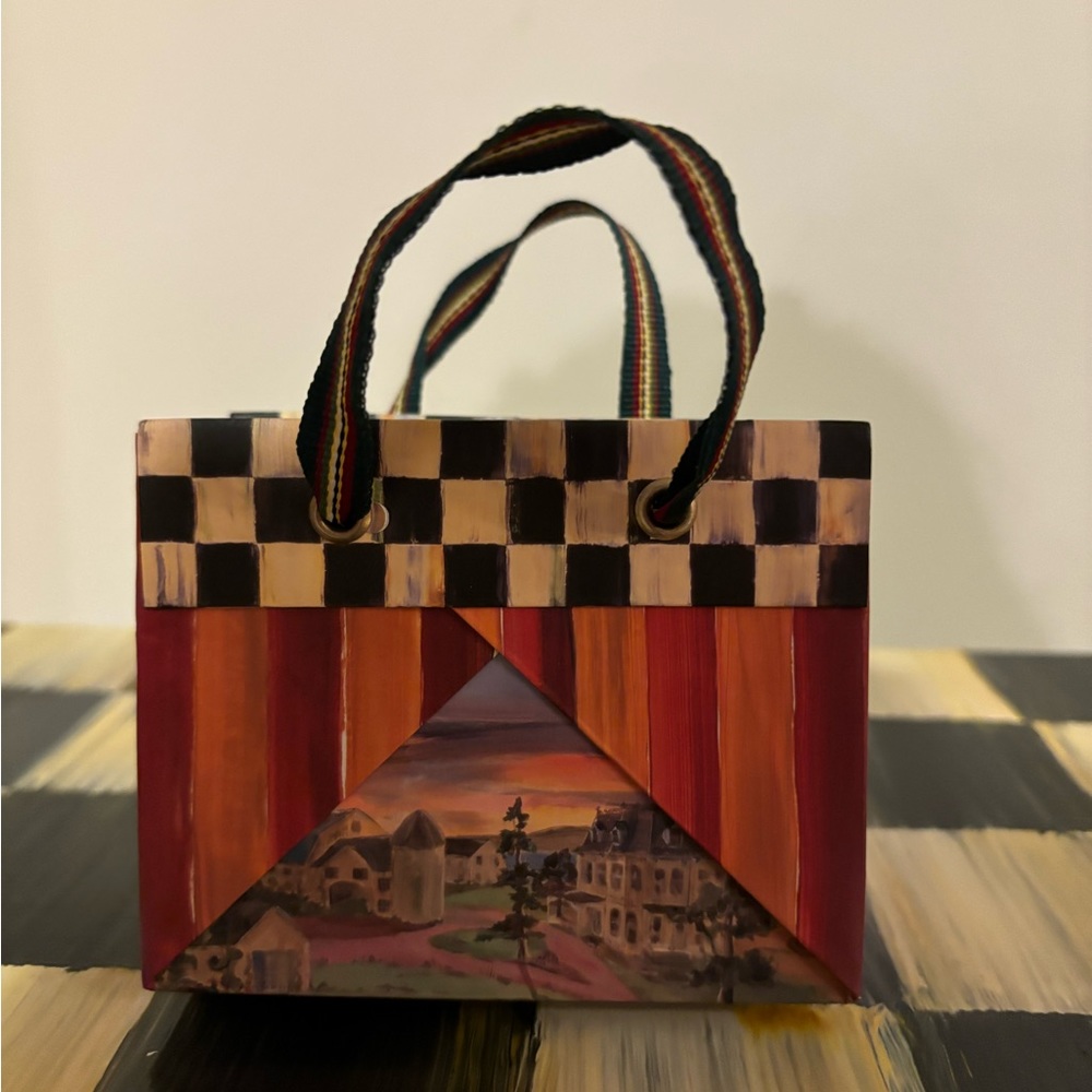 Mini Mackenzie-childs gift/shopping bag